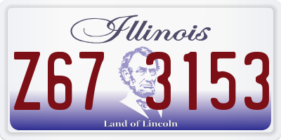IL license plate Z673153