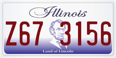 IL license plate Z673156
