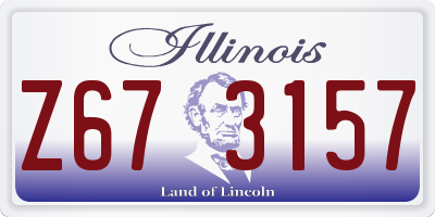 IL license plate Z673157