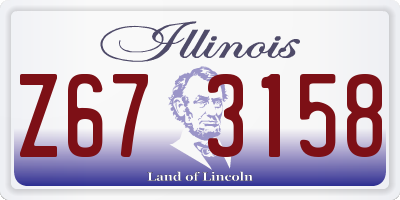 IL license plate Z673158