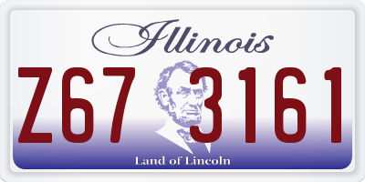 IL license plate Z673161