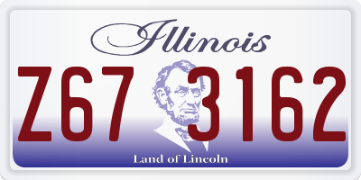 IL license plate Z673162