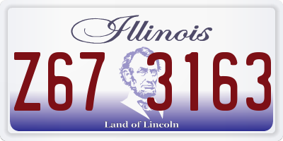 IL license plate Z673163