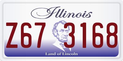IL license plate Z673168