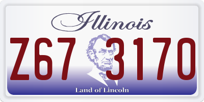 IL license plate Z673170