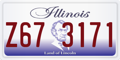 IL license plate Z673171