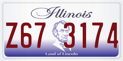 IL license plate Z673174