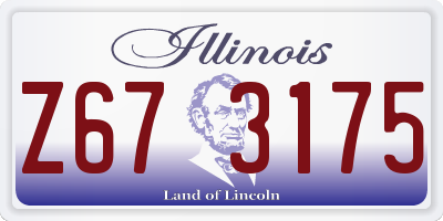 IL license plate Z673175