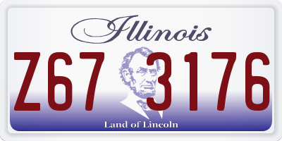 IL license plate Z673176