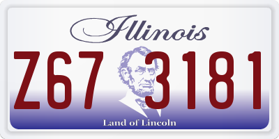 IL license plate Z673181