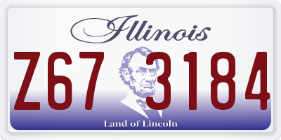 IL license plate Z673184