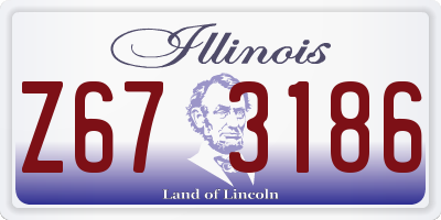 IL license plate Z673186