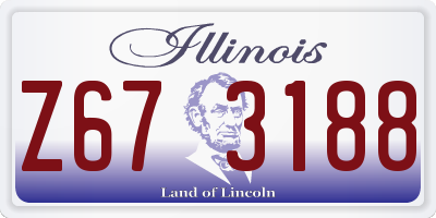 IL license plate Z673188