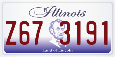 IL license plate Z673191