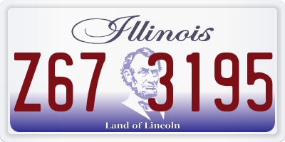 IL license plate Z673195