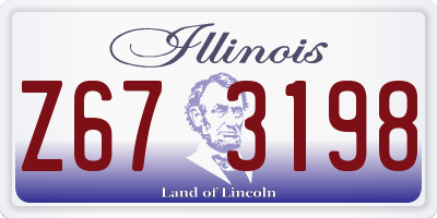 IL license plate Z673198