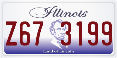 IL license plate Z673199