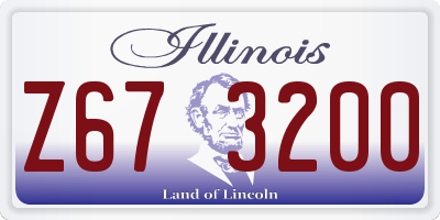 IL license plate Z673200