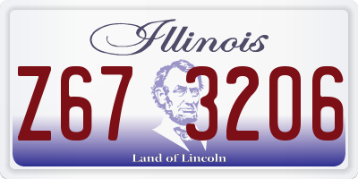 IL license plate Z673206
