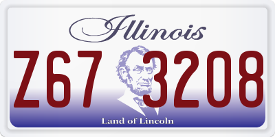 IL license plate Z673208