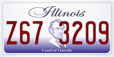 IL license plate Z673209