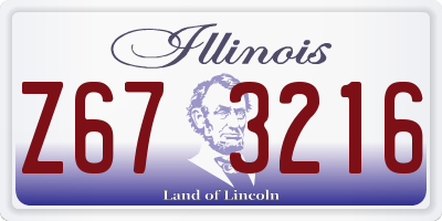 IL license plate Z673216