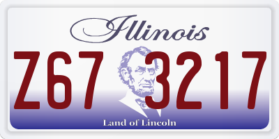 IL license plate Z673217