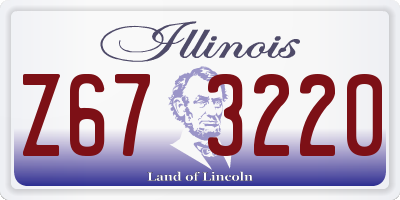 IL license plate Z673220