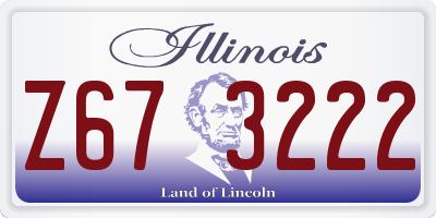 IL license plate Z673222