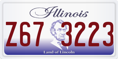 IL license plate Z673223