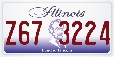 IL license plate Z673224
