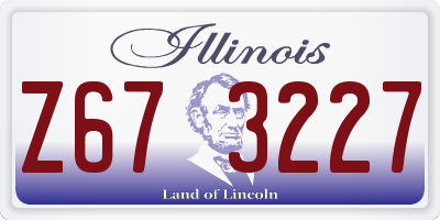 IL license plate Z673227