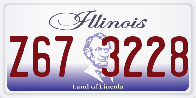 IL license plate Z673228