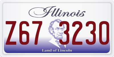 IL license plate Z673230