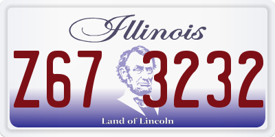 IL license plate Z673232