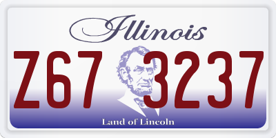 IL license plate Z673237