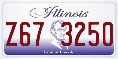 IL license plate Z673250