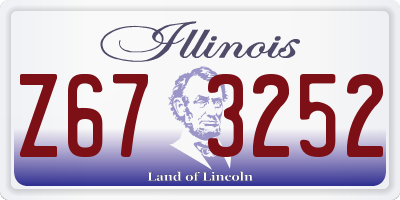 IL license plate Z673252