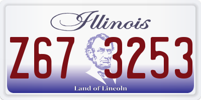 IL license plate Z673253