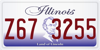 IL license plate Z673255