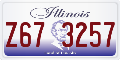 IL license plate Z673257