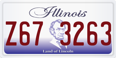 IL license plate Z673263
