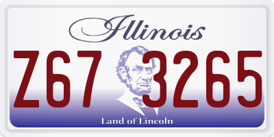 IL license plate Z673265