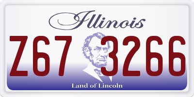 IL license plate Z673266