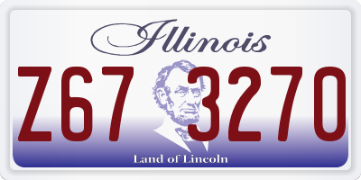 IL license plate Z673270