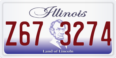 IL license plate Z673274