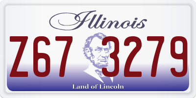 IL license plate Z673279