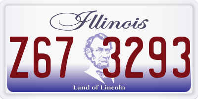 IL license plate Z673293