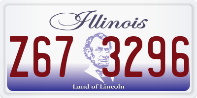 IL license plate Z673296