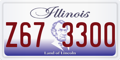 IL license plate Z673300